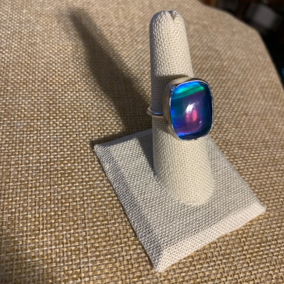 Aurora Opal Sterling silver ring size 6 1/4, NWT - Picture 9 of 10